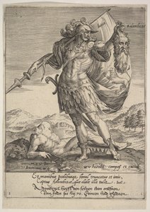 アドニベゼクの頭​​を持つユダ、ウィレム・ファン・ヘクト、ティラノルム・プロミア、1578年、1578年。