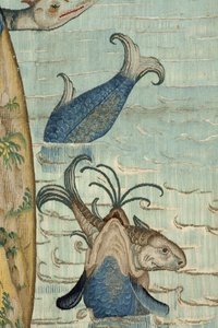 ヒエロニムス・ボスの作品に着想を得たタペストリー、1560年頃（金、銀、絹、羊毛） 作： Hieronymus (after) Bosch