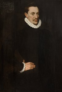 サー・オリバー・クロムウェル、1580年頃（パネルに油彩） 作： Hieronymus (circle of) Custodis