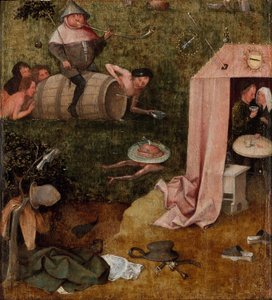 不寛容の寓話、c.1495-1500（パネルに油彩） 作： Hieronymus Bosch