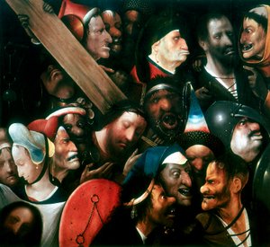 十字架を運ぶ、c1480-1516 作： Hieronymus Bosch