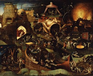 キリスト・イン・リンボ（木に油彩） 作： Hieronymus Bosch