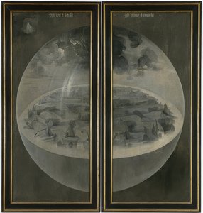地上の喜びの庭。トリプティク、戻る：作成。 1500〜05年頃 作： Hieronymus Bosch