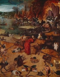 聖アントニウスの誘惑 作： Hieronymus Bosch