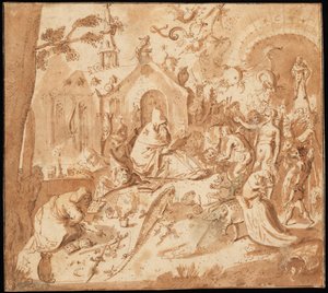 聖アントニウスの誘惑 作： Hieronymus Bosch