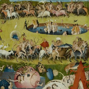 地上の喜びの庭、1490-1500 作： Hieronymus Bosch