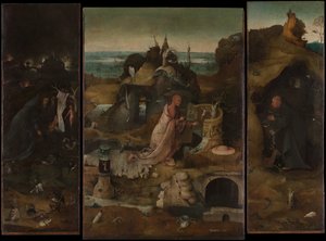 隠者の聖人たち、1493年頃 作： ヒエロニムス・ボッシュ