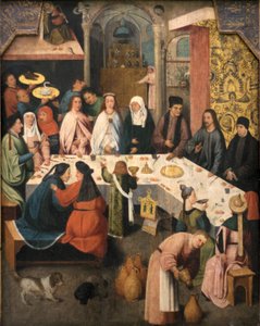 カナでの結婚披露宴、1550年から1565年頃 作： Hieronymus Bosch
