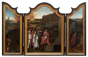 ヨブのトリプティック、1500-24年頃（パネルに油彩） 作： Hieronymus Bosch