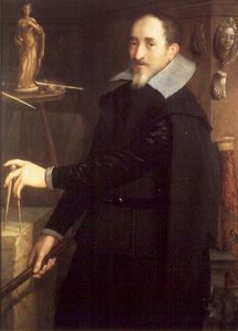 スタジオでの彫刻家の肖像」（油彩・パネル 作： Hieronymus Francken