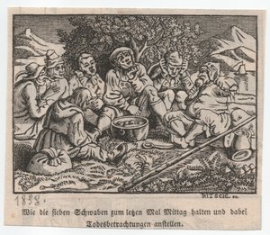シュヴァーベン人は餃子鍋を囲んだ 作： Hieronymus Heinrich Jakob Ritschl von Hartenbach