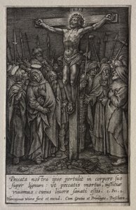 情熱：十字架につけられたキリスト 作： Hieronymus Wierix