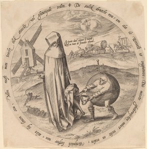 世界に奪われた人間不信 作： Hieronymus Wierix after Pieter Bruegel the Elder