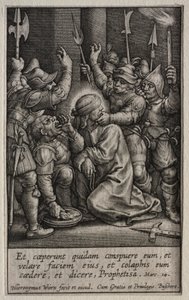 情熱：キリストのあざけり。 作： Hieronymus or Jerome Wierix