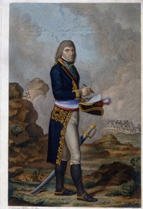 皇帝ナポレオン ボナパルト (1769-1821) の肖像画。 （皇帝ナポレオン・ボナパルトの肖像）。 Hilaire Ledru (1769-1840) の作品、水彩で着色された彫刻、1810 年頃。 フランスの芸術 作： Hilaire Ledru