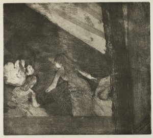 カフェ・デ・アンバサダーにて 作： Hilaire Germain Edgar Degas