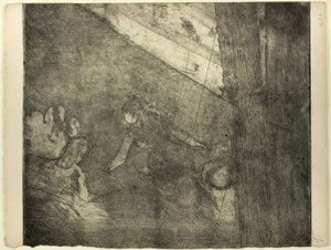 カフェ・デ・アンバサダーにて 作： Hilaire Germain Edgar Degas