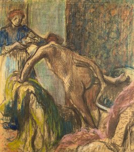 風呂上がりの朝食 作： Hilaire Germain Edgar Degas