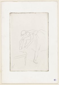 靴を履くダンサー 作： Hilaire Germain Edgar Degas