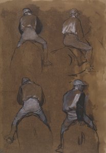 ジョッキーの4つの研究 作： Hilaire Germain Edgar Degas