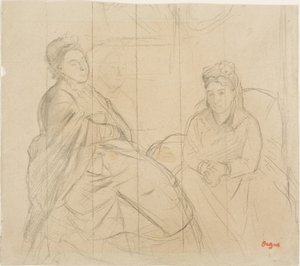 マダム・リスルとマダム・ルーベンス 作： Hilaire Germain Edgar Degas