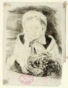 画家の妹、マルグリット・ドガ 作： Hilaire Germain Edgar Degas