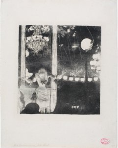 カフェ・デ・アンバサダーでのベカ嬢 作： Hilaire Germain Edgar Degas