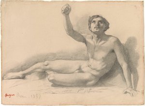 男性ヌードの習作 作： Hilaire Germain Edgar Degas