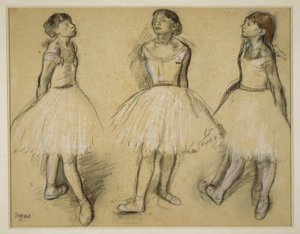 第4ポジションのダンサーの3つの研究 作： Hilaire Germain Edgar Degas