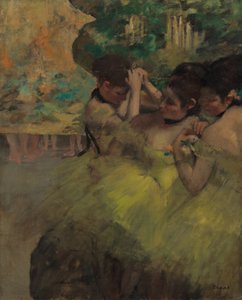 イエロー・ダンサーズ（イン・ザ・ウィングス） 作： Hilaire Germain Edgar Degas