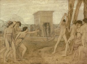 少年たちに挑む若きスパルタ少女たち 作： Hilaire Germain Edgar Degas