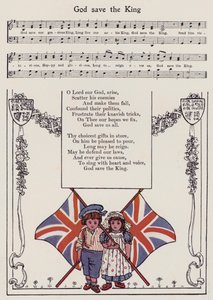God Save The King（カラーリトグラフ 作： Hilda Broughton