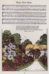 Home, Sweet Home（カラーリトグラフ 作： Hilda Broughton