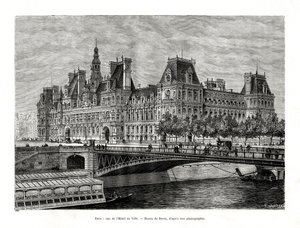ホテルドゥヴィル、パリ、フランス、1886 作： Hildibrand