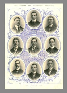 ケンブリッジクルー、オックスフォード、ケンブリッジボートレース、1898年。