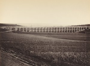 Arcades de pont sur Vanne Arcades、ヴァンヌに架かる橋、1873 年。