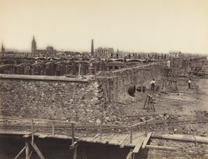 モンルージュ貯水池、上部盆地、右側 モンルージュ貯水池、上部盆地...、c。 1870年。 作： Hippolyte Auguste Collard