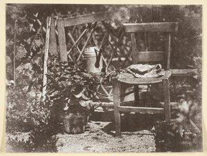 庭の椅子 作： Hippolyte Bayard