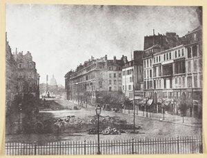 ロワイヤル通りと 1848 年のバリケードの遺跡 作： Hippolyte Bayard