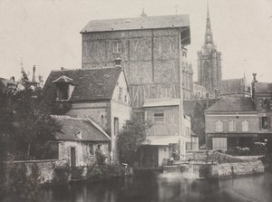 エヴルーの眺め、1850年。 作： Hippolyte Bayard