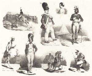 8 つのビネット 作： Hippolyte Bellange