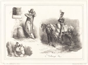 3 つのビネット 作： Hippolyte Bellange