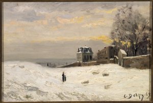 モンマルトルの雪 作： Hippolyte Camille Delpy