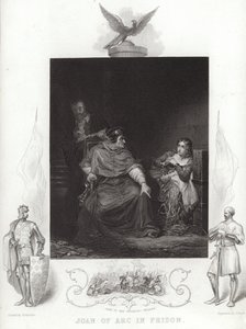 刑務所でのジャンヌ・ダルク 作： Hippolyte Delaroche