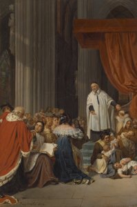 1823年に放棄された子供たちに代わってルイ13世の裁判所に説教したセントビンセントドポール 作： Hippolyte Delaroche