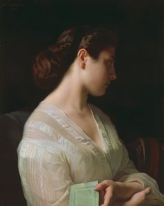 Mädchenportrait（若い女の子の研究は若いギリシャ語を言う）。 1863 作： Hippolyte Flandrin