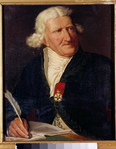 アントワーヌ オーギュスタン パルメンティエ (1737-1813)、フランス軍の薬剤師および農学者の肖像 イポリット イソドール デュピュイコルソン (1820-1862) による絵画 1857 年。 0.65x0.54メートル。 作： Hippolyte Isidore Dupuis Colson