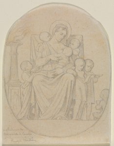 聖フェリシテと彼女の7人の息子、19世紀後半。 作： Hippolyte Jean Flandrin