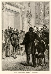 ここで私は紳士です、と彼は言った、80日間の世界からジュールヴェルヌ（1828-1905）、アンリテオフィルヒルデブランド（1824-97）、1873年
