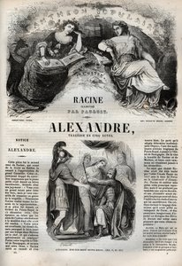 Alexandre le Grand tragedie en cinq actes - engraving in "Oeuvres de Jean Racine" illustrated by Pauquet and notice by Emile de La Bedolliere - 1851年 作： Hippolyte Louis Pauquet